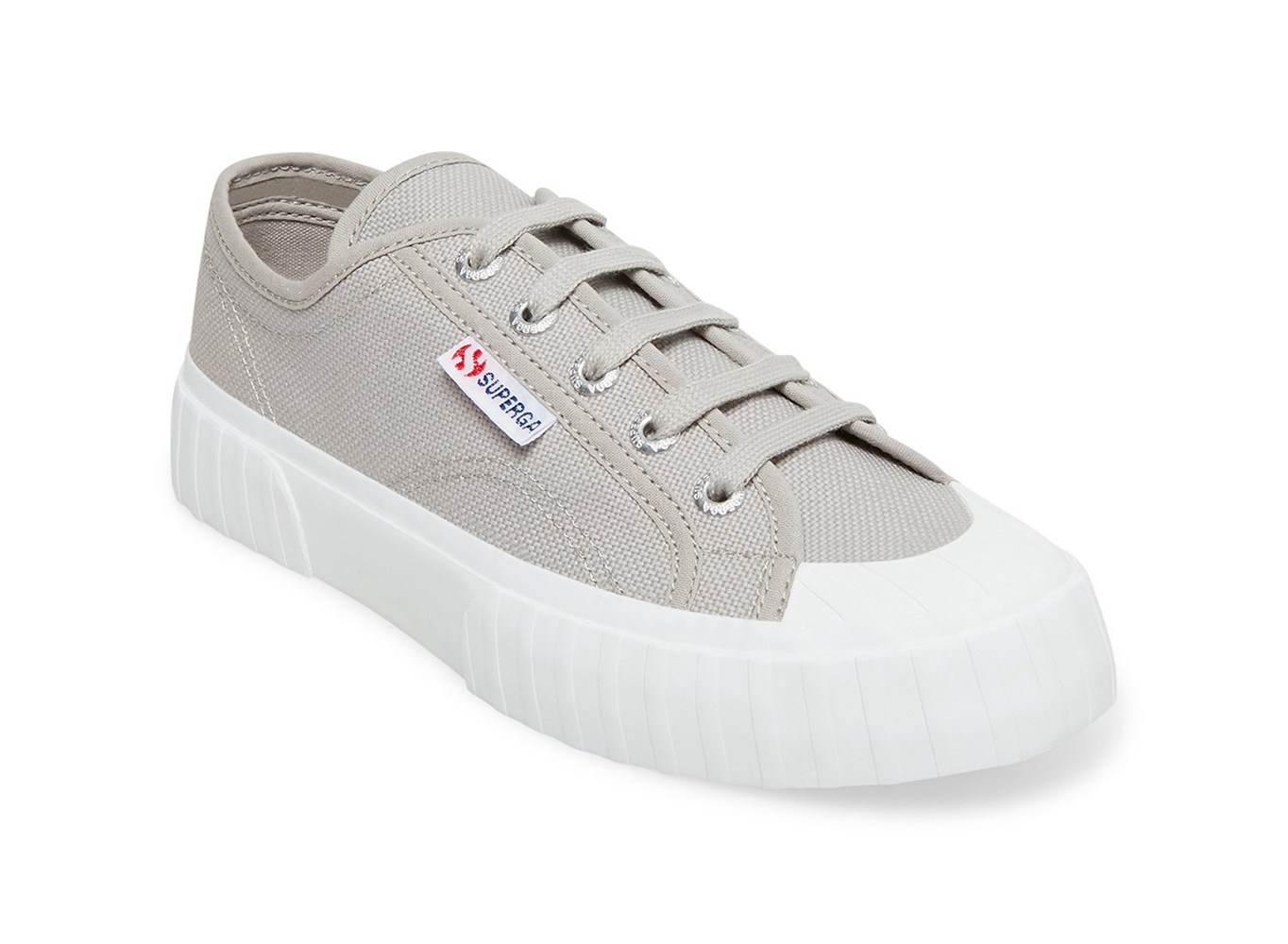 Alpargata Superga Mujer Gris Claro - 2630 Stripe - 620154FKP